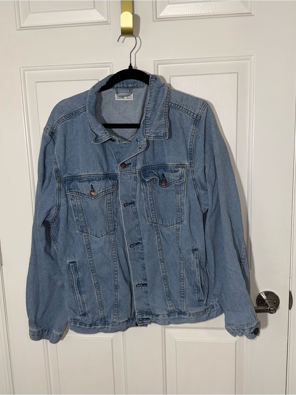 Classic Light Blue Denim Jean Jacket for Women